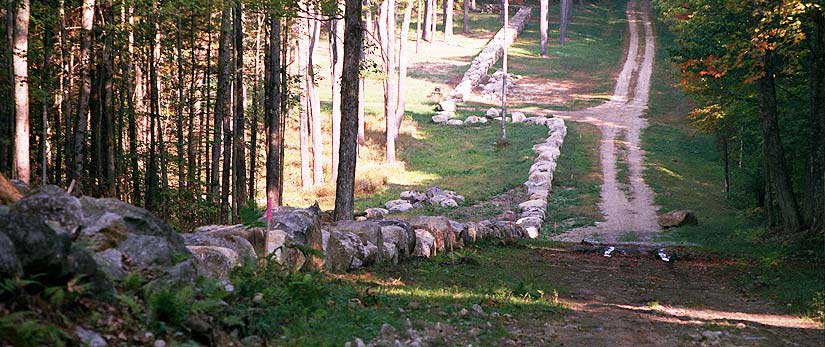 Stone wall, before